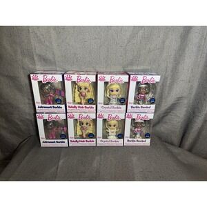 Lot Of 8 Funko Minis Barbie COMPLETE Collection Astronaut, Rewind, Crystal Etc